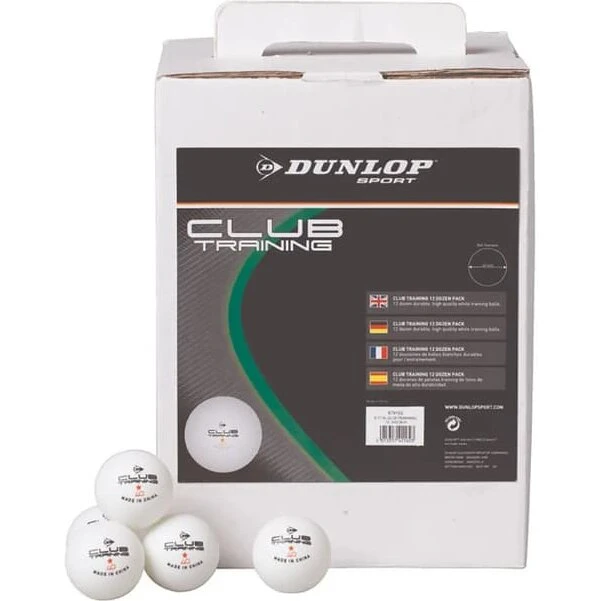 Dunlop 40+ Club Training bordtennisbolde 144 stk. (44 mm)
