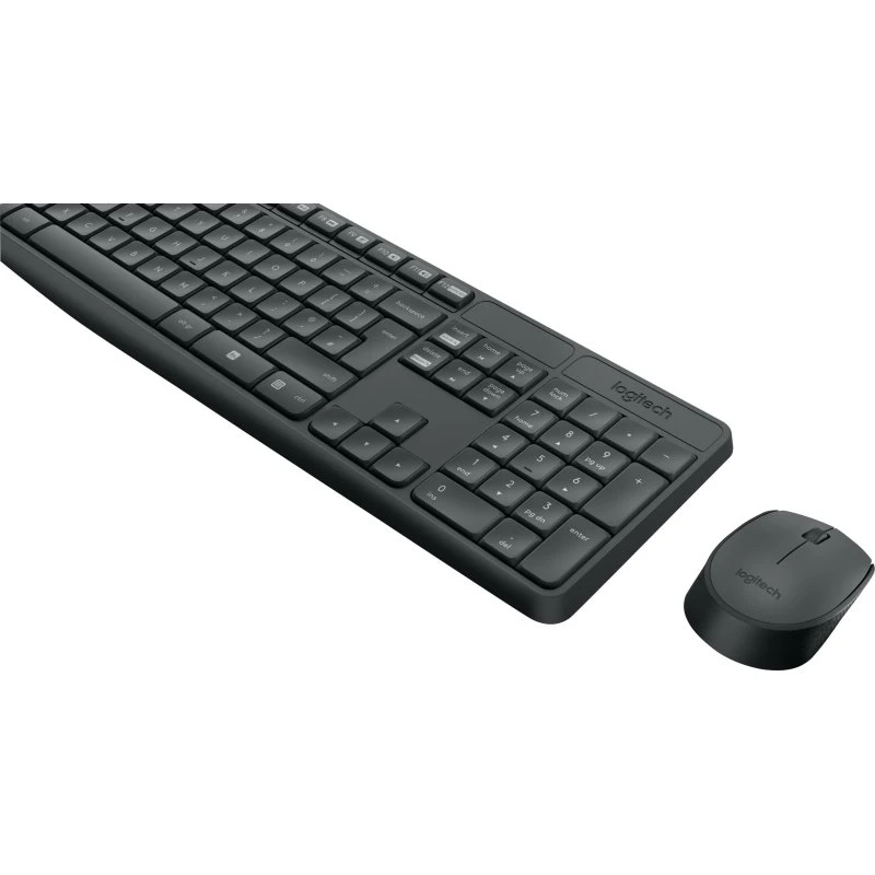 Logitech MK235 Trådløst Sæt, Ungarsk, Sort