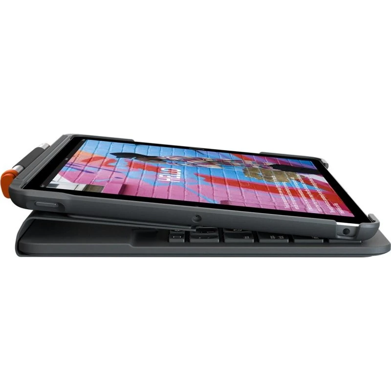 Logitech Slim Folio Tastatur & Folio-kasse til iPad 10,2" (7., 8., 9. gen.) - Grafit