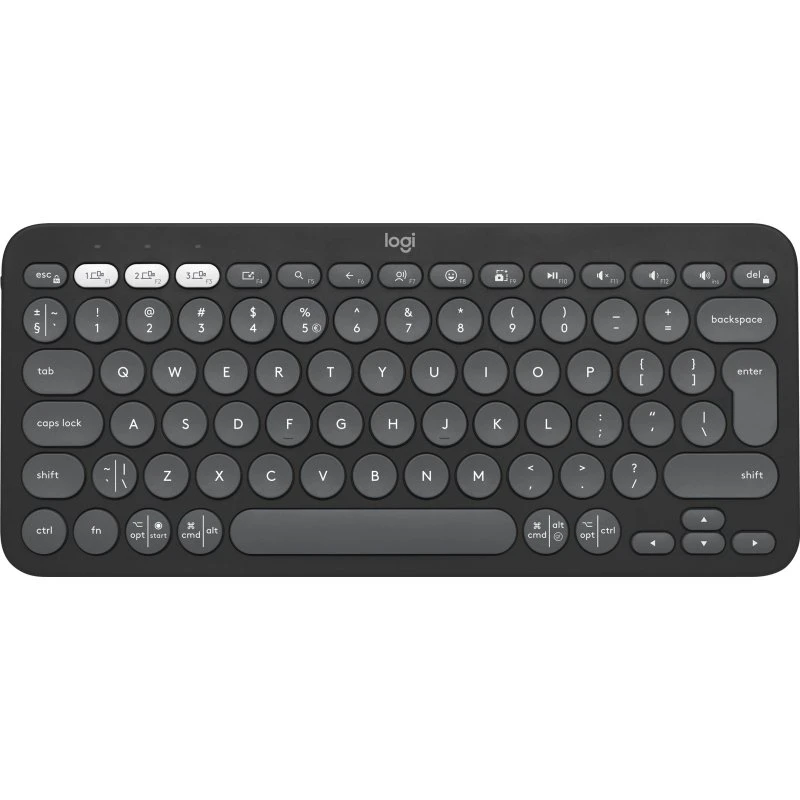 Logitech Pebble Keys 2 K380s Trådløst Tastatur, Sort, US International