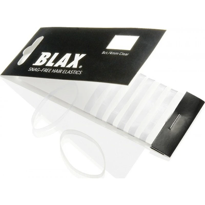 Blax Snag-Free Hår Elastik Clear 4mm 8 stk.