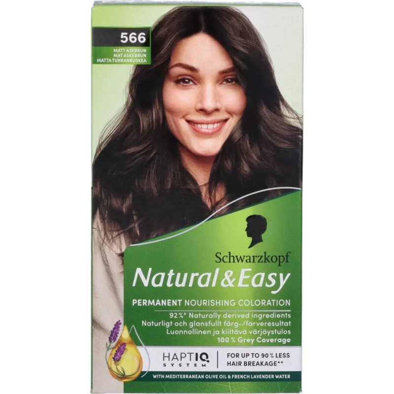 Schwarzkopf Natural & Easy 566 Mat Askebrun 60 ml