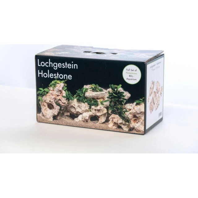Holestone Deco-sæt til 60 L – 6 multihuls sten (beige/gul)