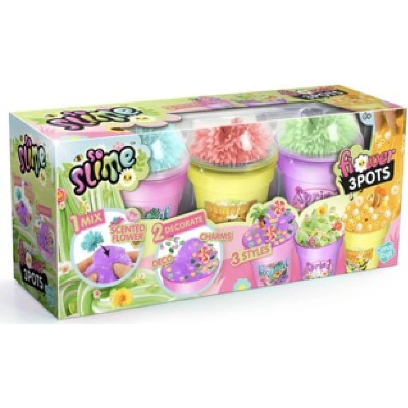 So Slime Slime Flower 3-pak