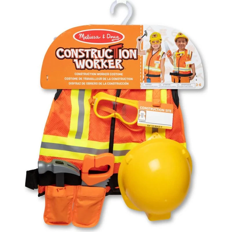 Melissa & Doug Bygningsarbejder Kostume 3-6 år
