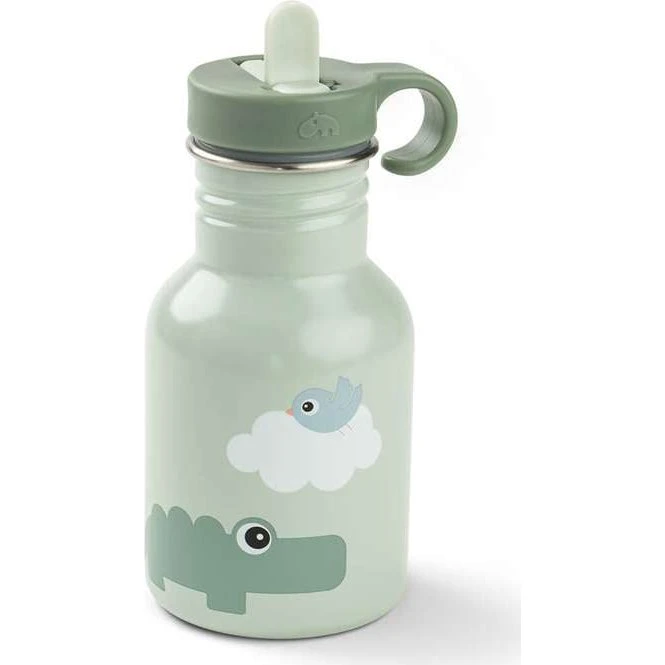 Done by Deer Metalflaske Playground Grøn 350 ml