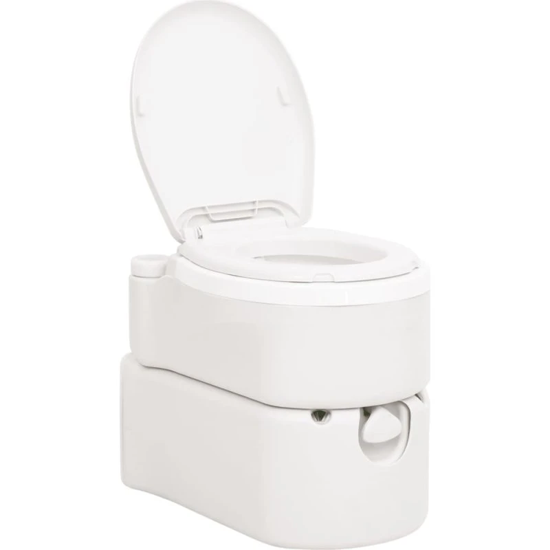 vidaXL bærbart campingtoilet 24+17 l hvid