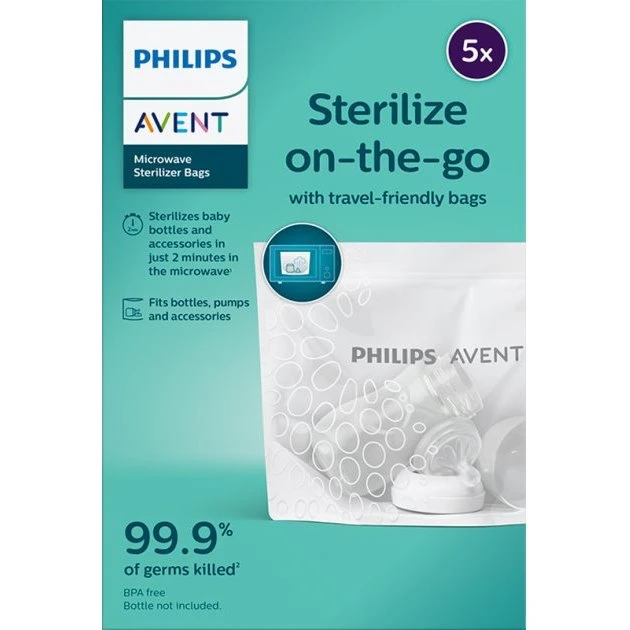 Philips Avent SCF297/05 Steriliseringsposer til mikroovn, 5 stk