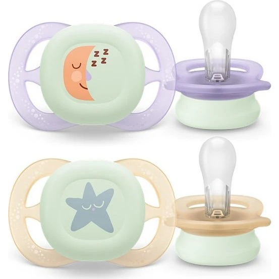 Philips Avent SCF075/07 Ultra Start Sut 2 stk Grøn, Lilla, Beige