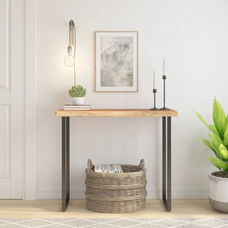 vidaXL 80x40x2,5 cm bordplade i massivt akacietræ