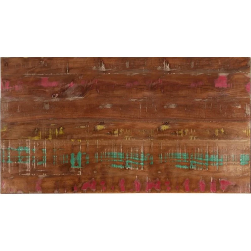 vidaXL bordplade 110x70x2,5 cm massivt genbrugstræ