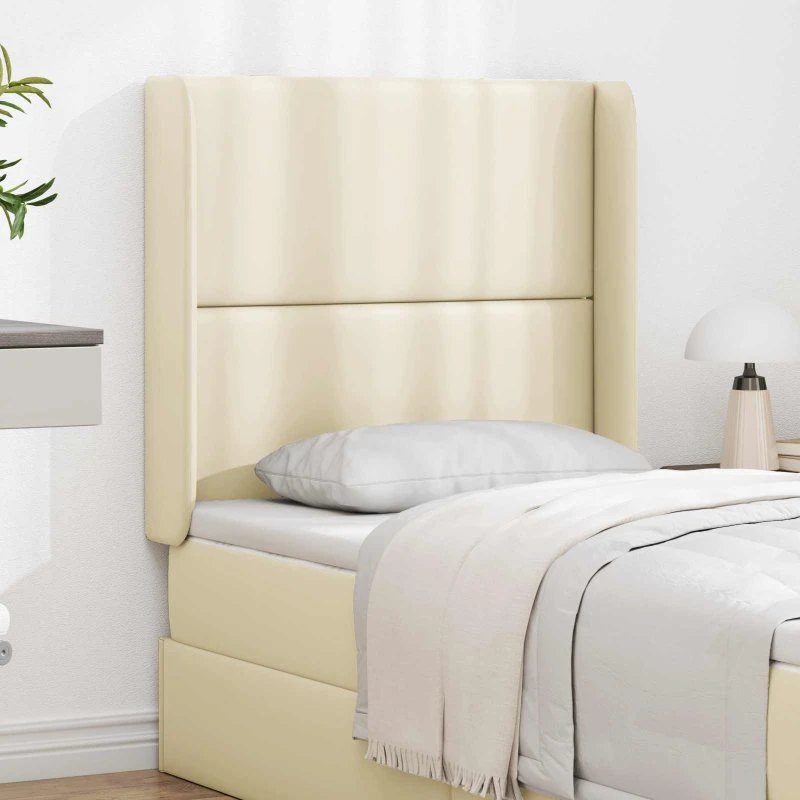vidaXL Hovedgærdeøre Creme 80 x 16 x 4 cm PVC