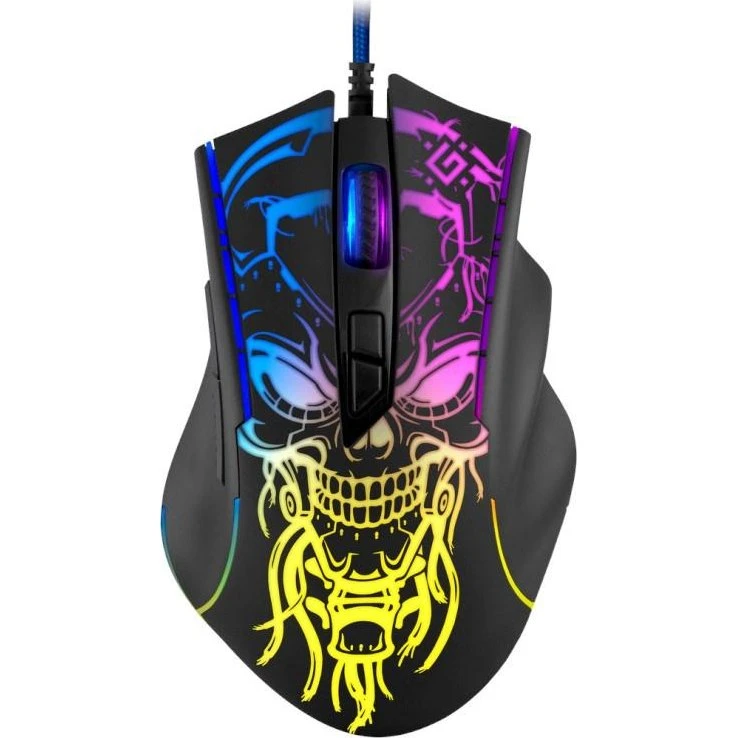 Defender BULLETSTORM GM-928 Optisk Gaming-Mus, Sort, 7200 DPI