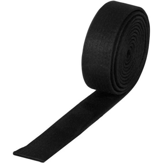 Kwon Budō-bælte neutralt sort, 100% bomuld 4 cm (220–320 cm)