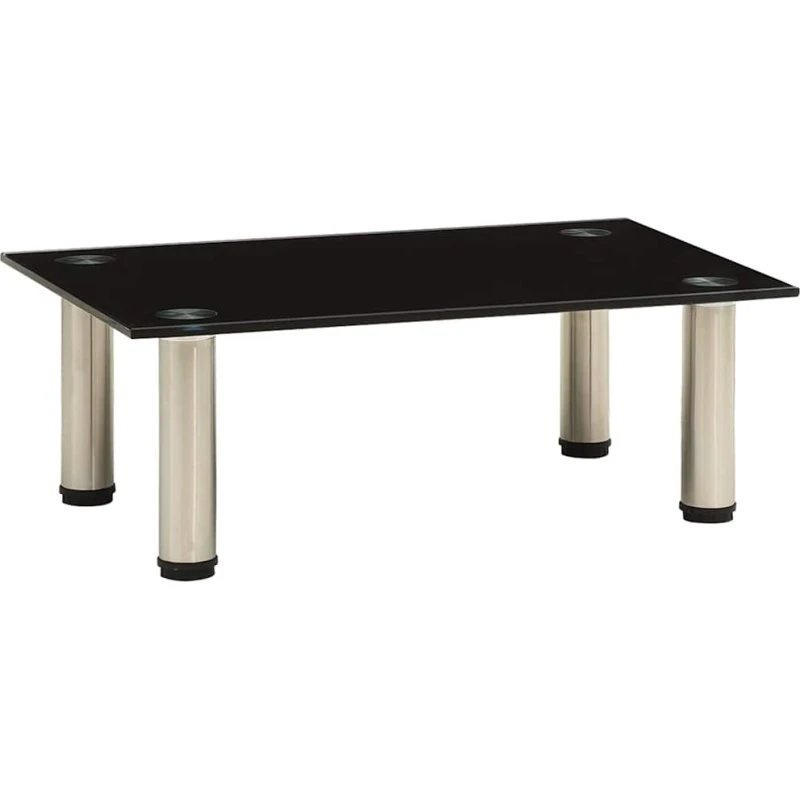 vidaXL tv-bord 40x35x17 cm hærdet glas sort