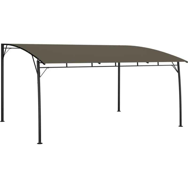 vidaXL Havemarkise 4x3x2,55 m gråbrun