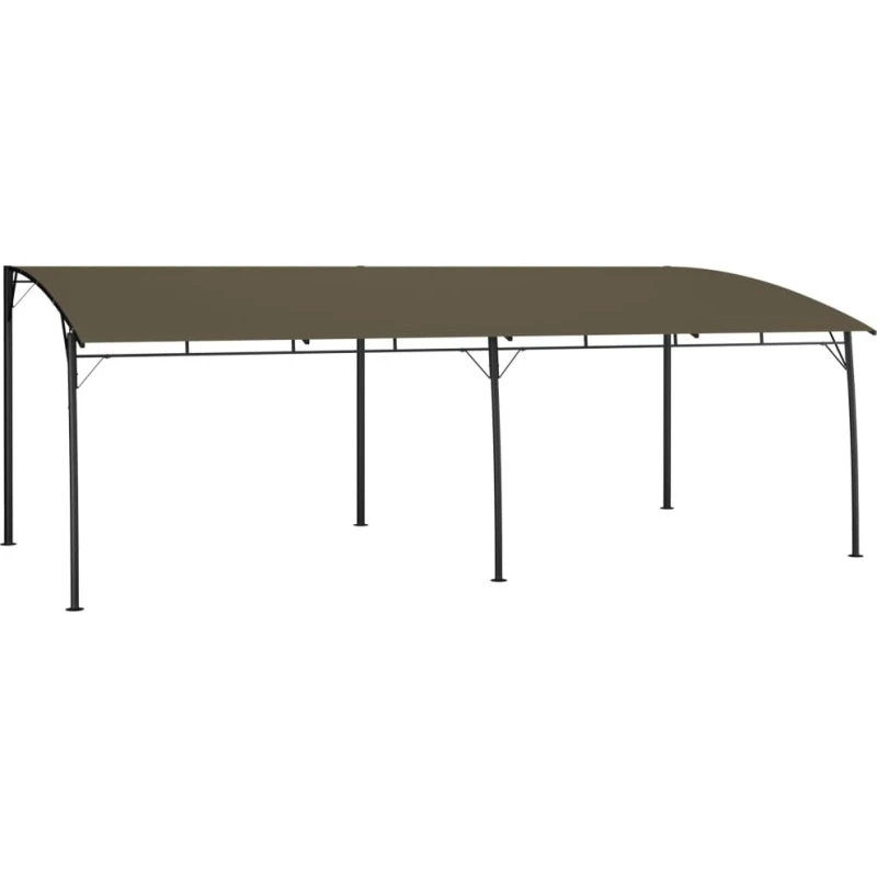 vidaXL Havemarkise 6x3x2,55 m gråbrun