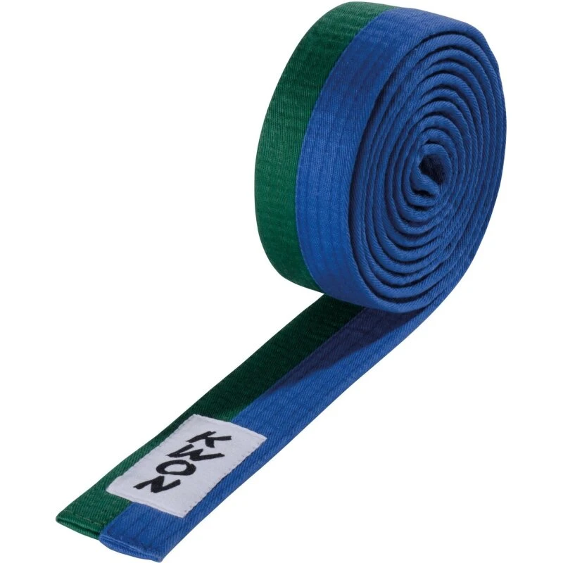 Kwon 2-farvet budō-bælte 100% bomuld 4 cm (200-320 cm)