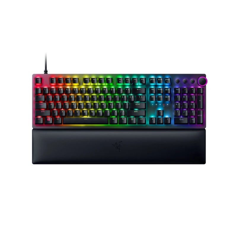 Razer Huntsman V2, Sort, Purple Switch, Nordisk Layout