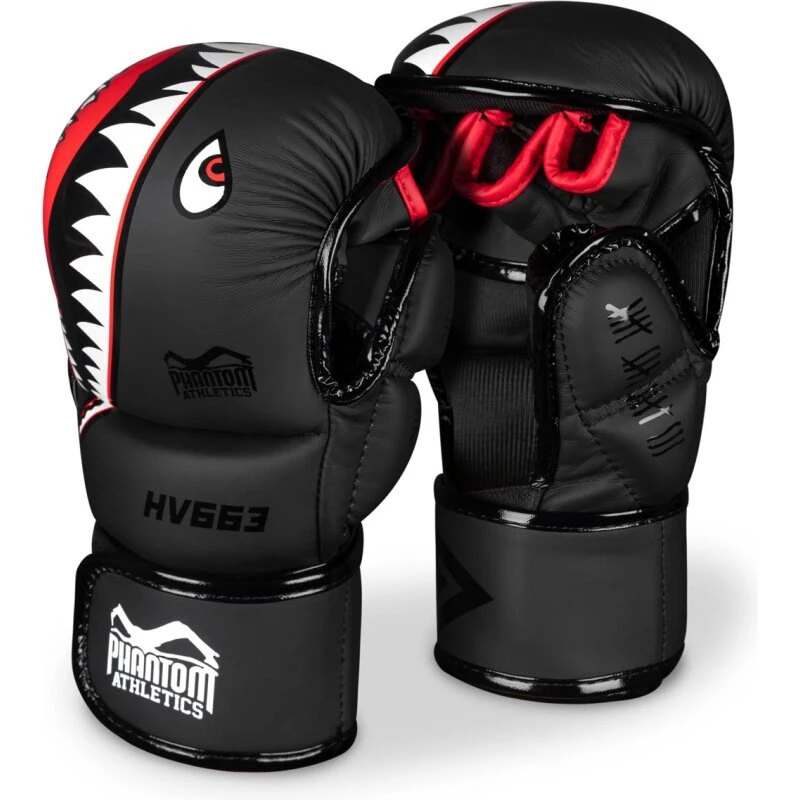 Fight Squad MMA-sparringshandsker, 6–7 oz, PU, åben håndflade