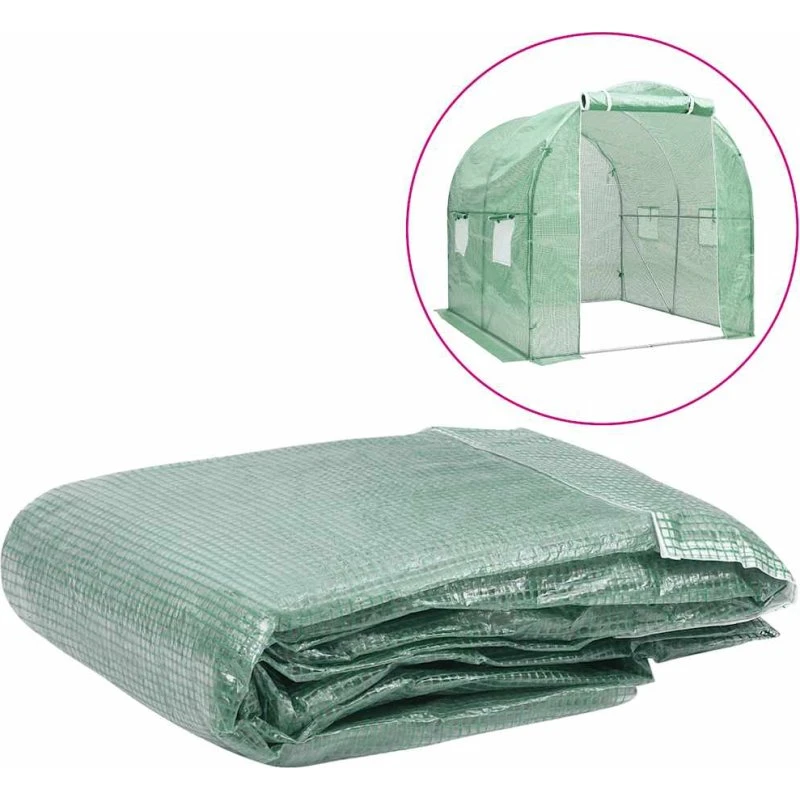 vidaXL overtræk til drivhus 200x200x200 cm grøn (4 m²)