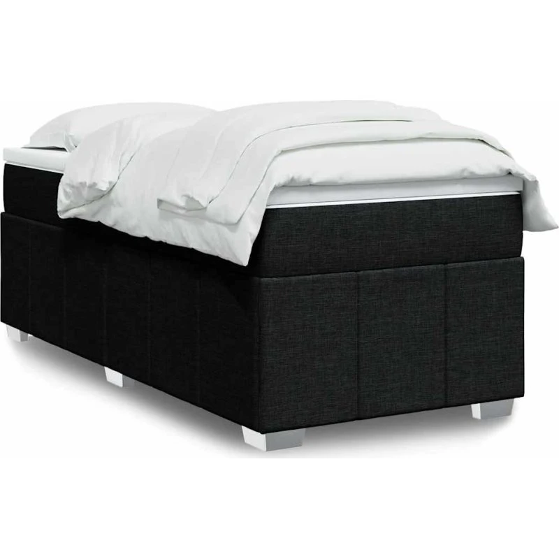 vidaXL Kontinentalseng med Pocketmadras 100x200 cm Sort