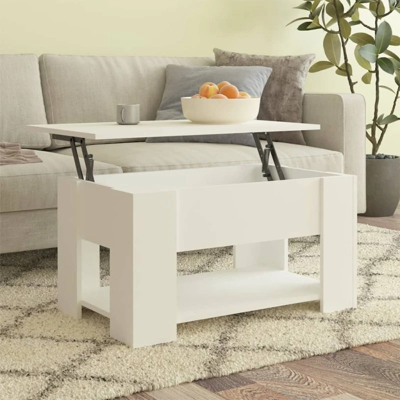 Sofabord 79x49x41 cm Konstrueret Træ - Brun