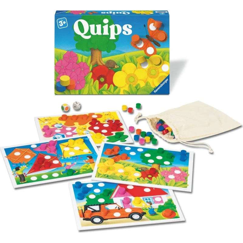 Ravensburger Quips - Børnespil i træ og stof, 3+ år