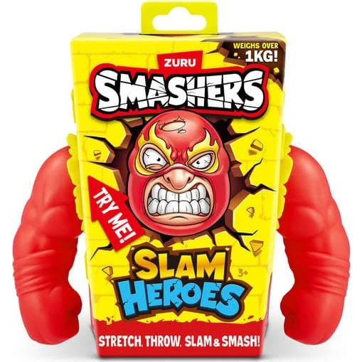 Zuru Smashers Slam Heroes Wrestler - 1 kg, strækbar klemmefigur