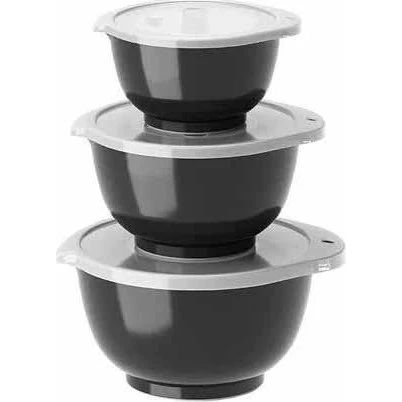Rosti Margrethe Mini Skålesæt 0,25+0,5+0,75 L - Carbon Black
