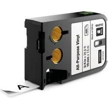 Dymo XTL Vinyl Etiketbånd 19 mm x 7 m Sort på Hvid