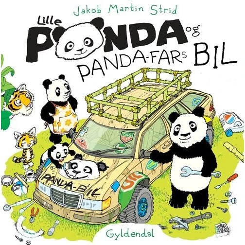 Lille Panda og Panda-fars bil - Børnebog