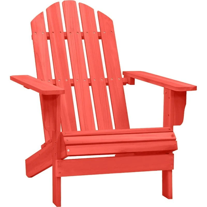 vidaXL Adirondack-havestol massivt grantræ rød