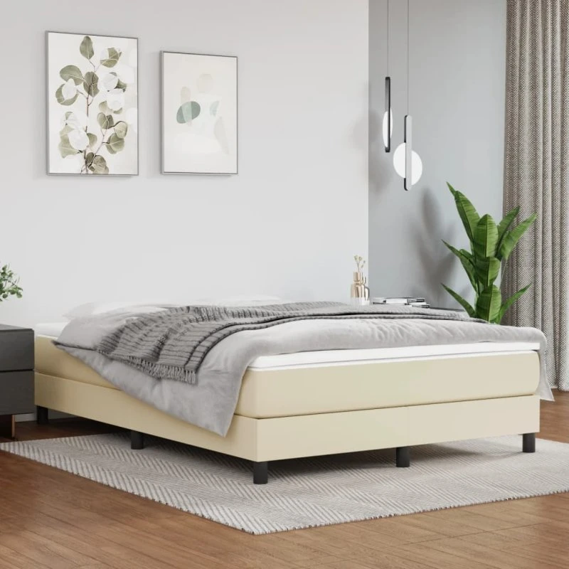 vidaXL springmadras med pocketfjedre 140x190x20 cm creme