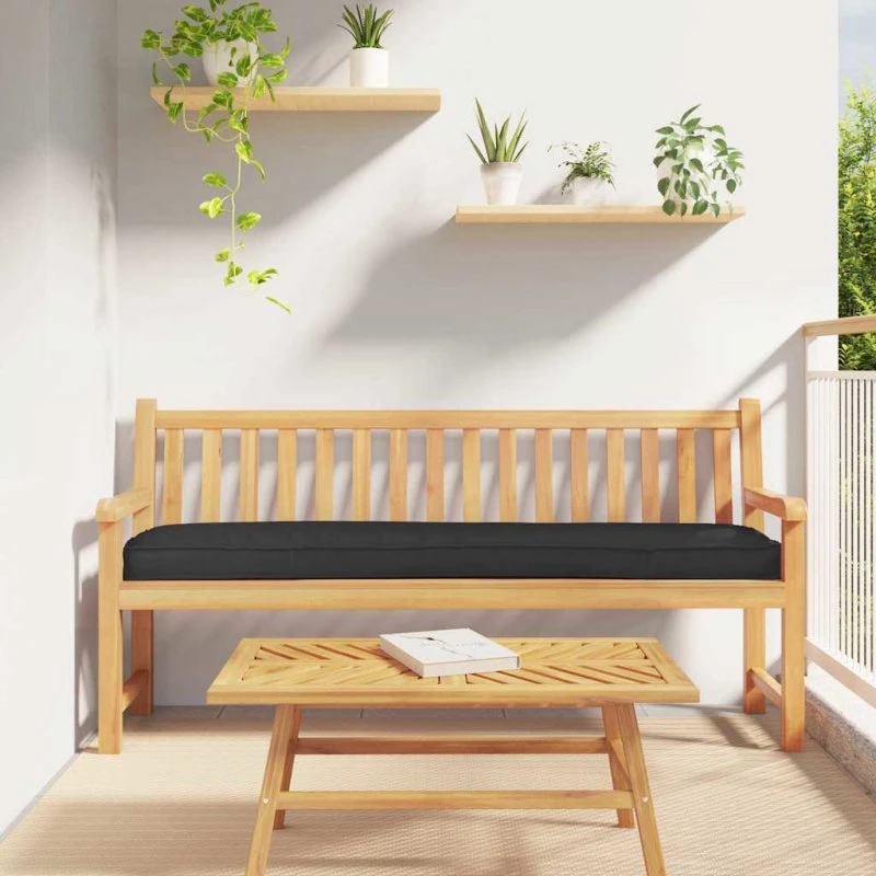 vidaXL Palle Pudesæt 2 stk, Sort, 200 x 40 x 8 cm