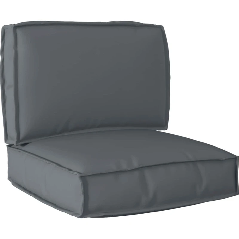 vidaXL Palle Pudesæt 2 stk Antracit 60 x 60 x 12 cm Oxford stof