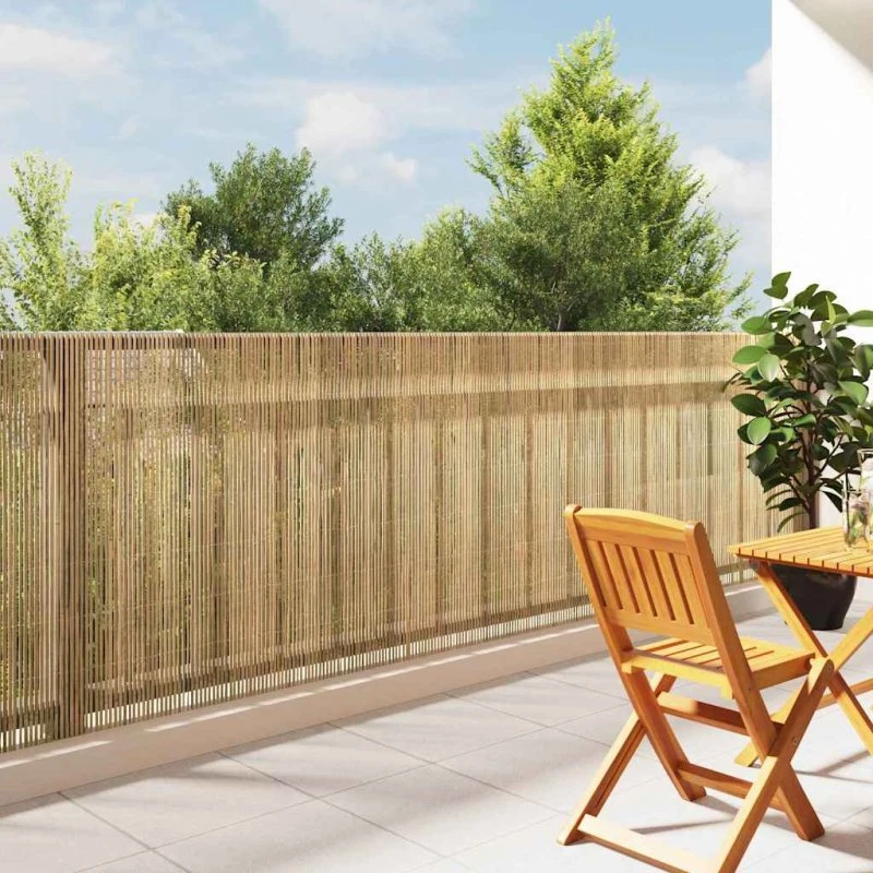 vidaXL Bambushegn Naturfarvet 400 x 125 cm