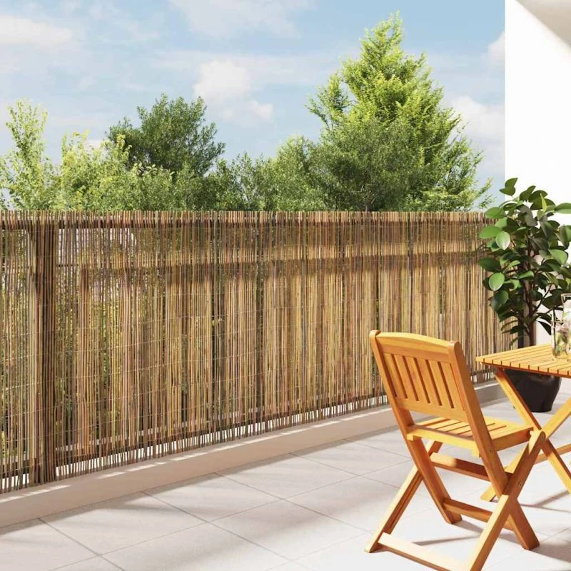 vidaXL Bambushegn Naturfarvet 600 x 125 cm