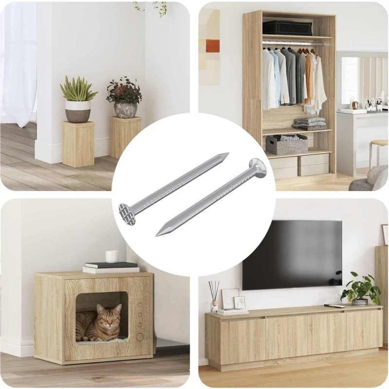 vidaXL Bekræftelsesskruer 2 stk Sølv Ø5 x 40 mm