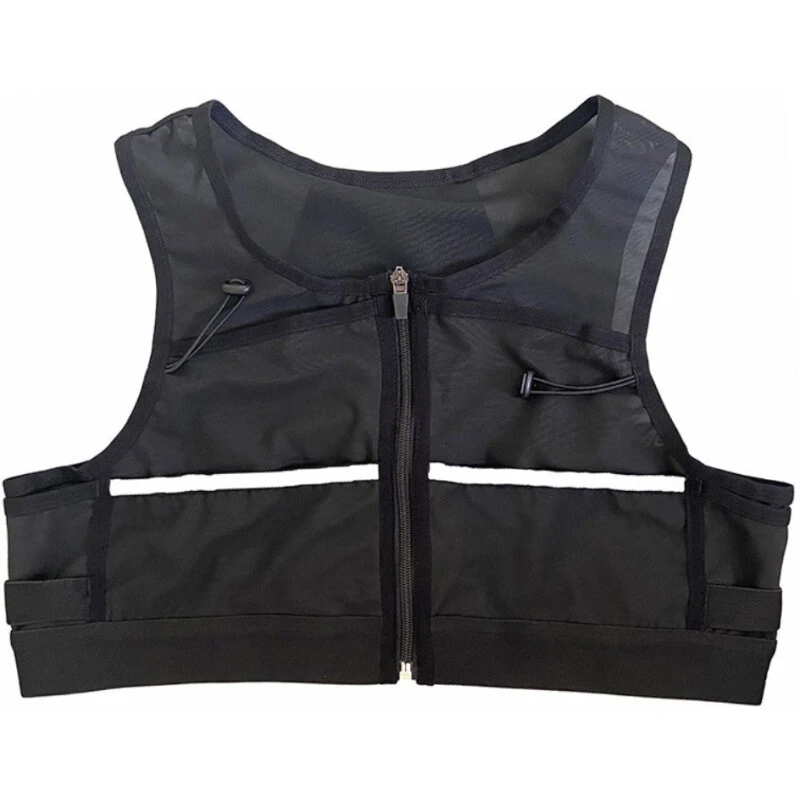 Refleksvest m. lommer - Medium, sort