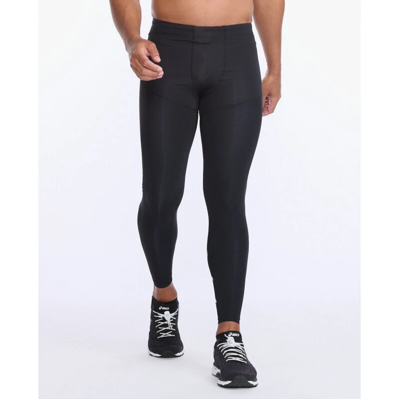 Aero Vent Compression Tights - Black/Silver Reflective