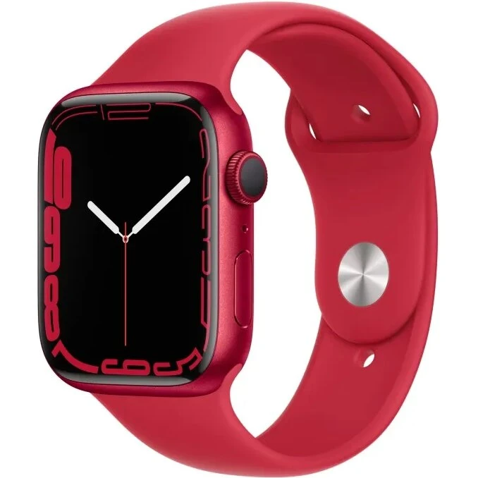 Apple Watch Series 7 LTE 45 mm — sølv (OLED)