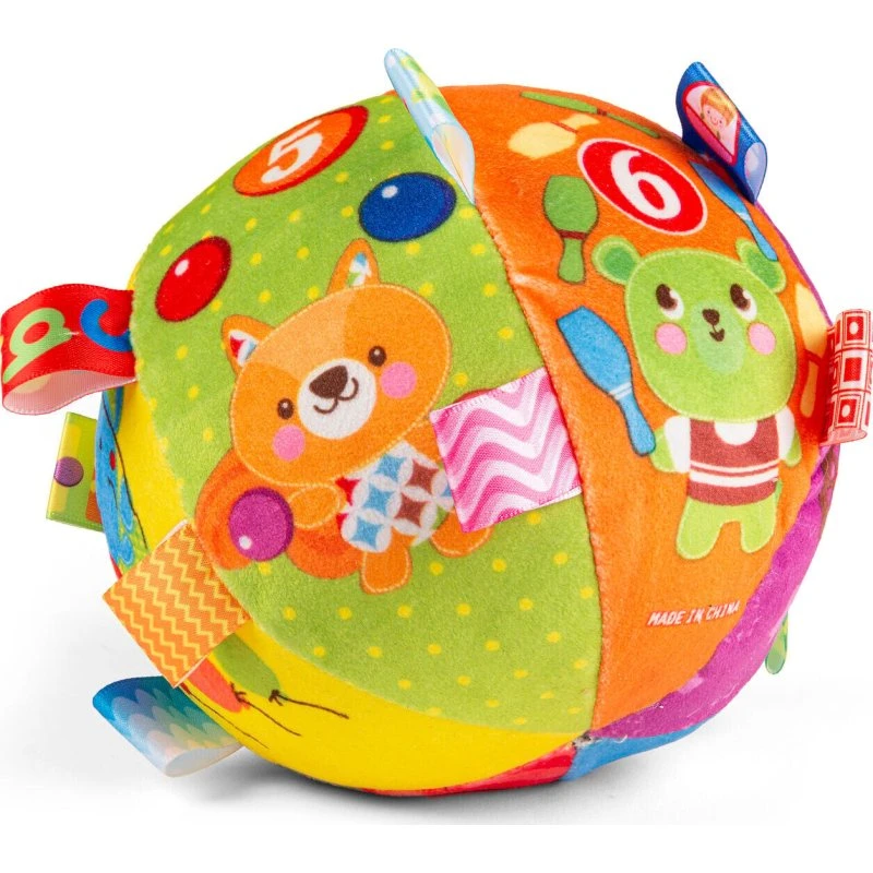 B-beez Stofbold med Motiver 14x14 cm, Hvid