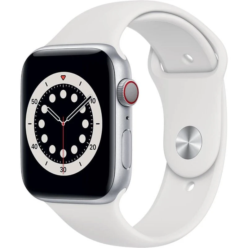 Apple Watch Series 6 GPS+Cellular 44 mm – Hvid