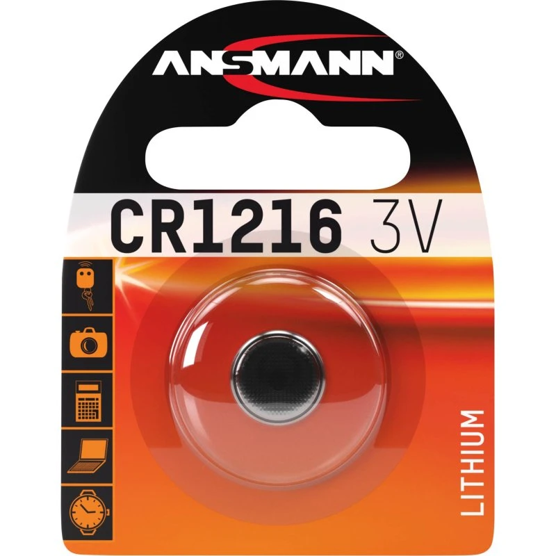 Ansmann CR1216 3V Lithium Knapcelle Batteri - 1 stk