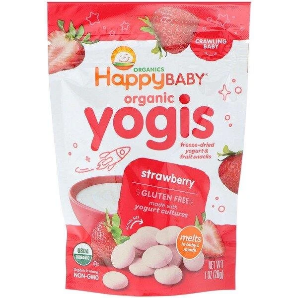 Happy Family Organic Yogis Strawberry - Freeze-Dried (1 oz)