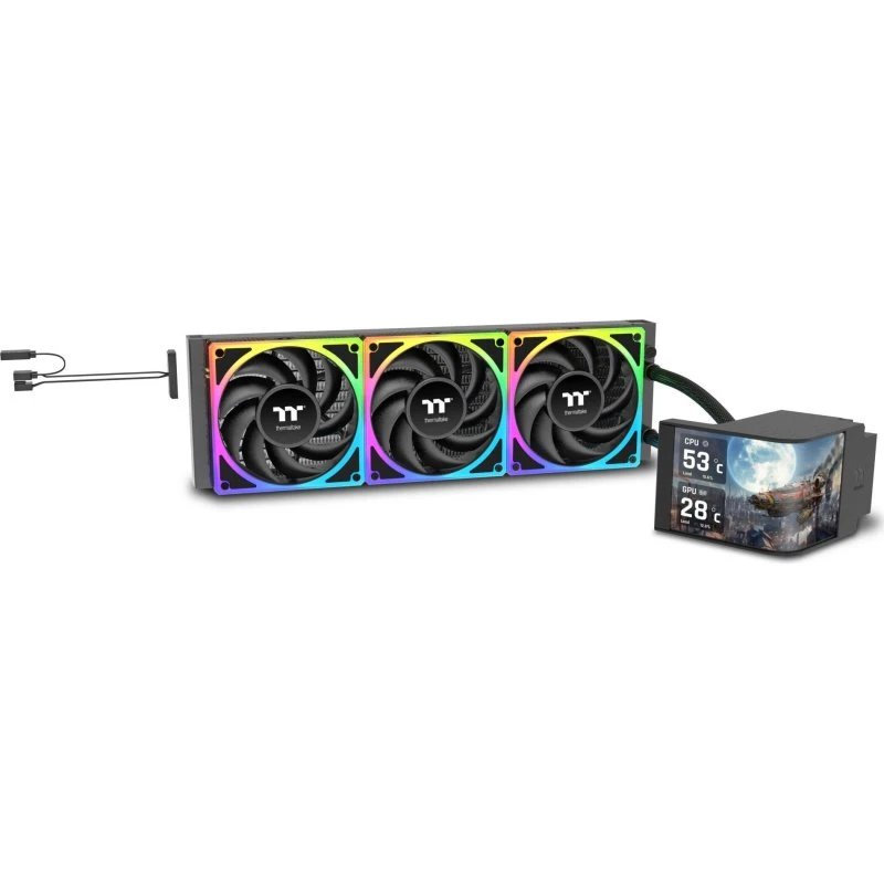 Thermaltake MAGCurve 360 Ultra AIO ARGB 360mm vandkøler (sort)