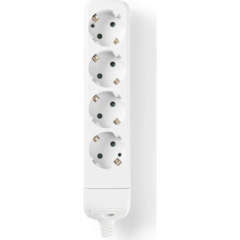 SCHUKO 4-vejs Udvidelse Socket med Børnesikring, Type F, 16 A, 3680 W