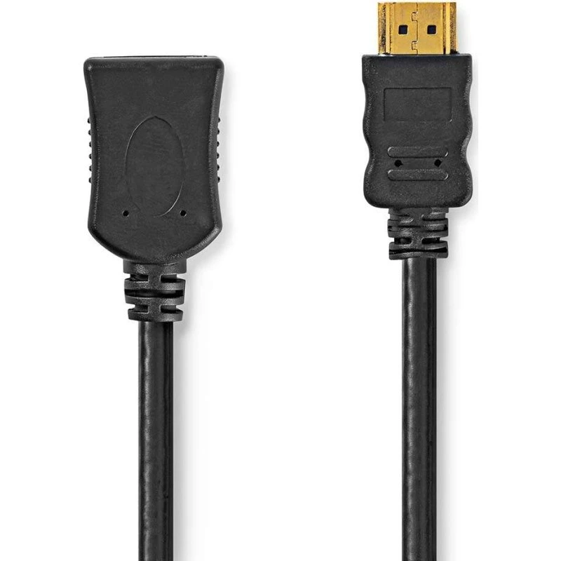 Nedis Højhastigheds HDMI-kabel 3 m med Ethernet, 4K@60Hz, ARC, Sort