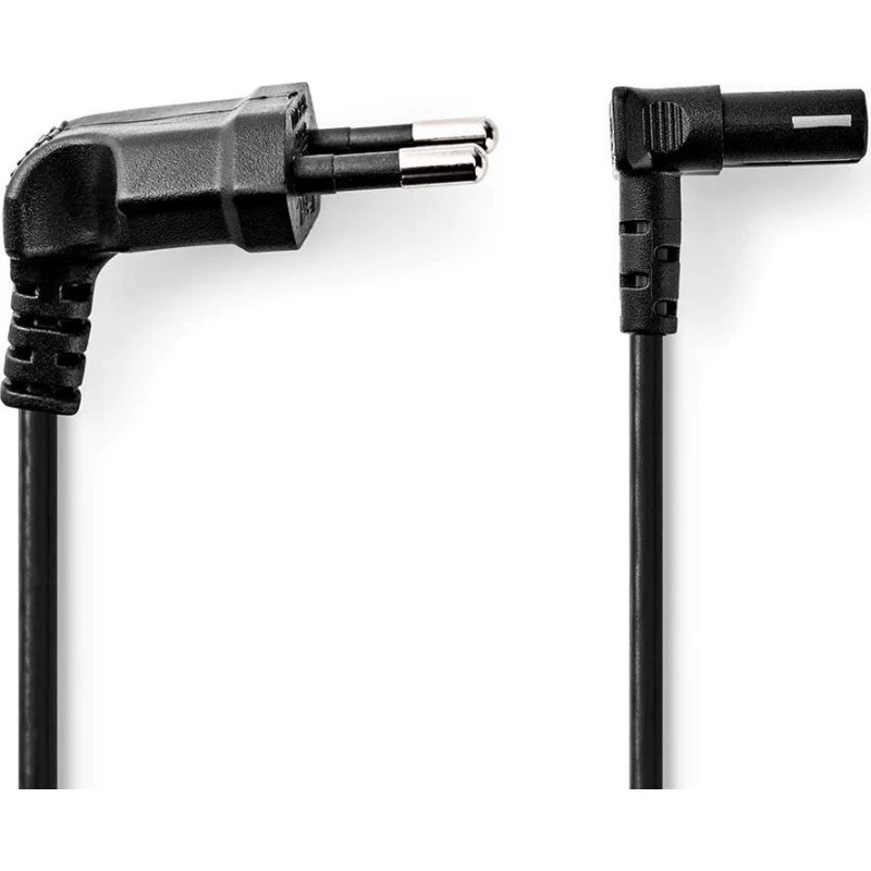 Nedis Strømkabel Euro Mand til IEC-320-C7, 3 m, sort, vinkel 90°